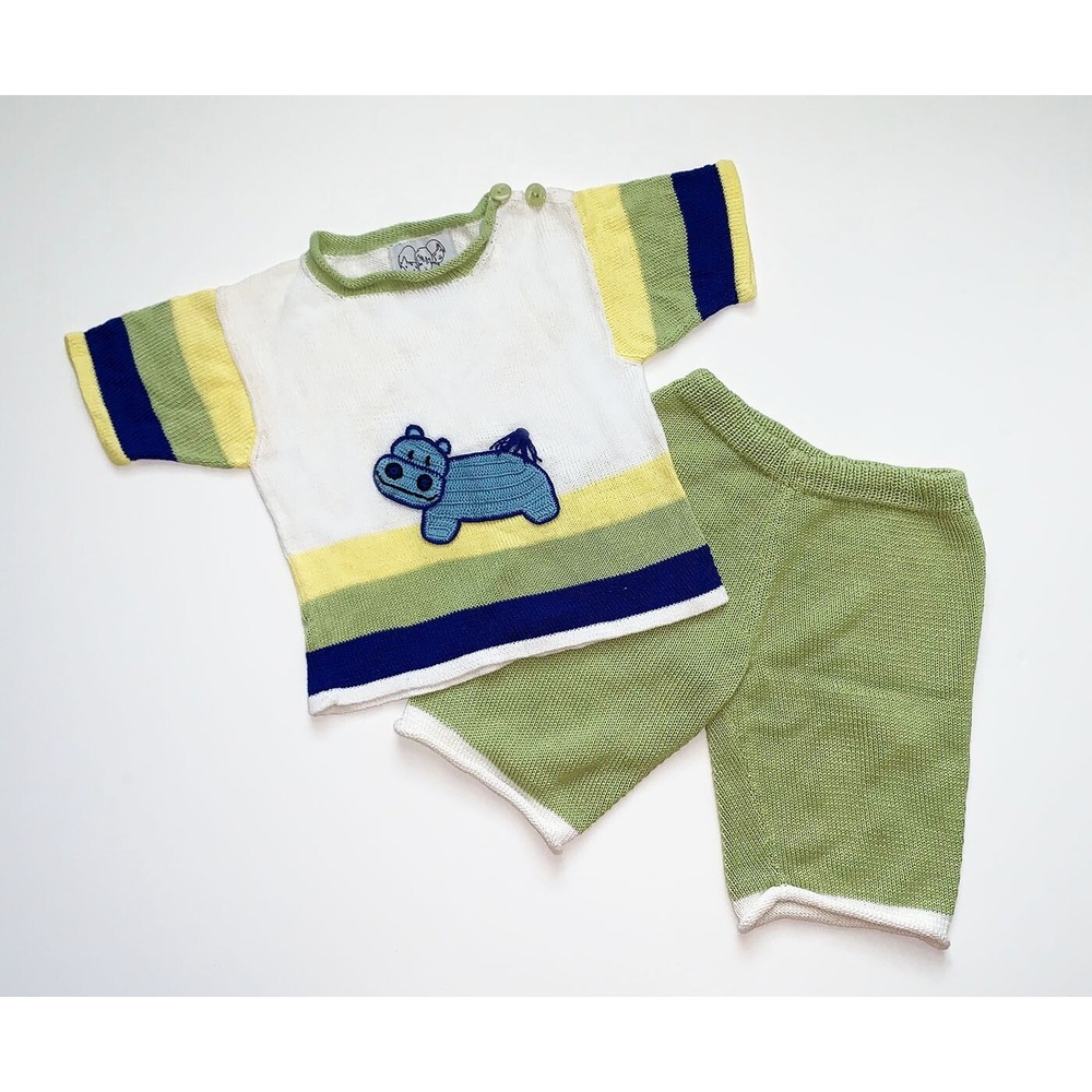 Zackali 4 Kids‎ HIPO Baby Boy Shirt and Shorts  2 Pcs set